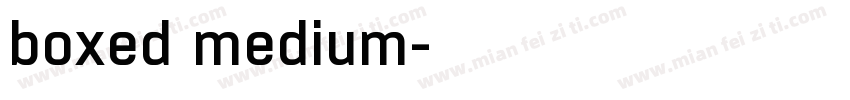 boxed medium字体转换